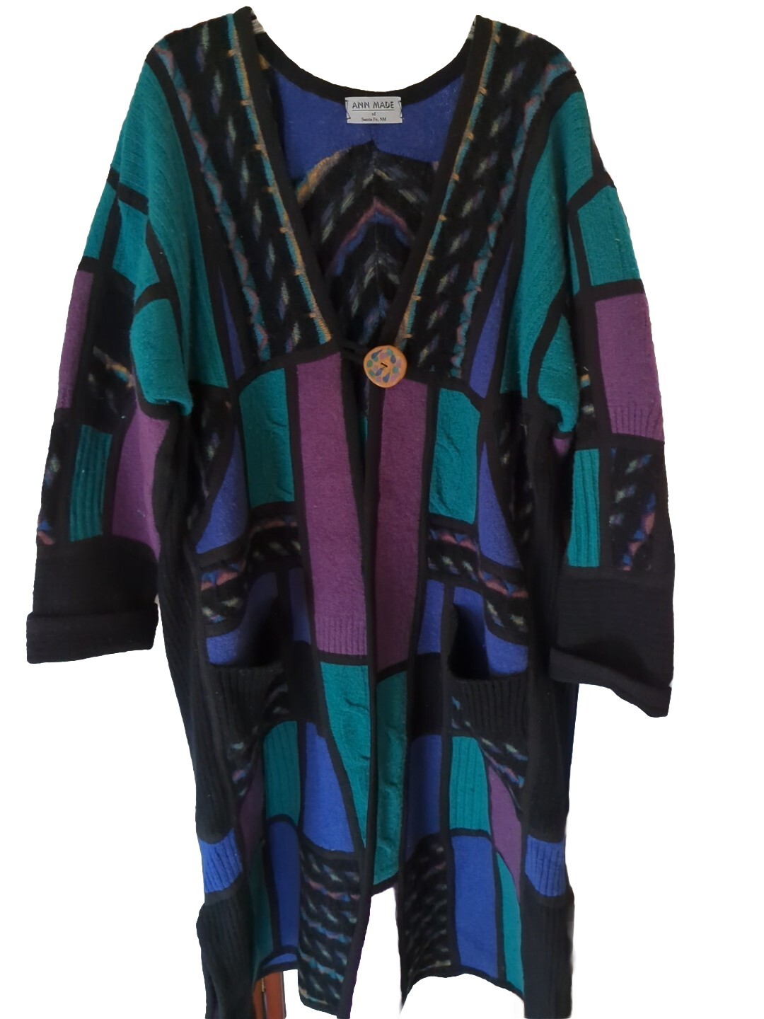 Handmade Patchwork Duster Maxi Long Kimono Coat  … - image 1