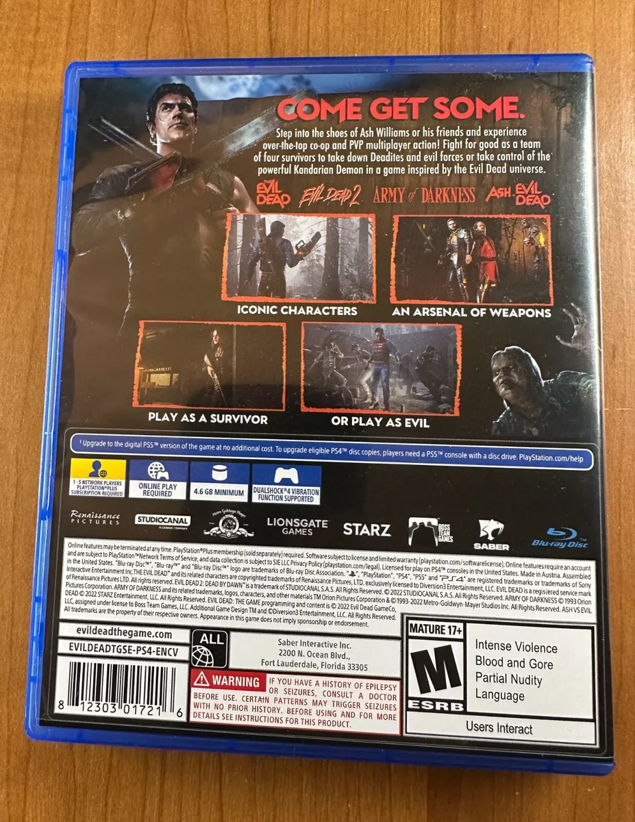 USED - PS4 - Evil Dead: The Game - PlayStation 4