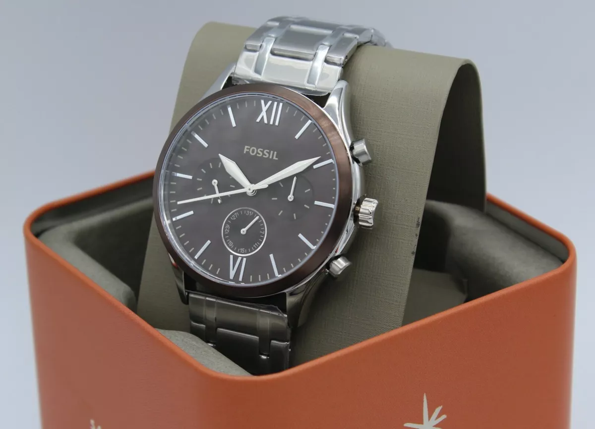 Fenmore midsize multifunction store black stainless steel watch