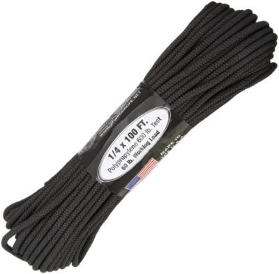 New Atwood Rope MFG Utility Rope Black 14100-B
