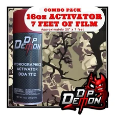 16oz hydrographic film / activator Tactical Branch Camo hydro dip dipping wizard