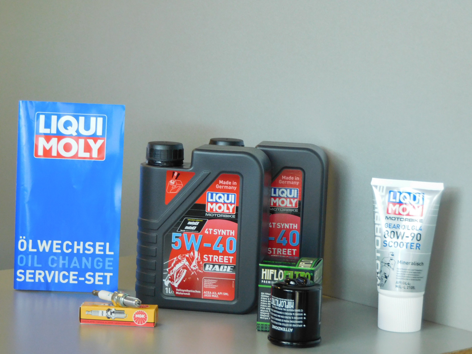 Maintenance Set Rieju City Line 125 Oil Spark Plug Service Inspection Oil Change