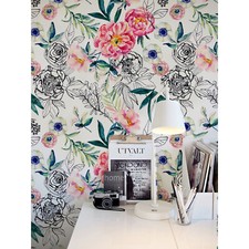 Abstract Spring Removable | Light Watercolor Romantic Design | Temporary