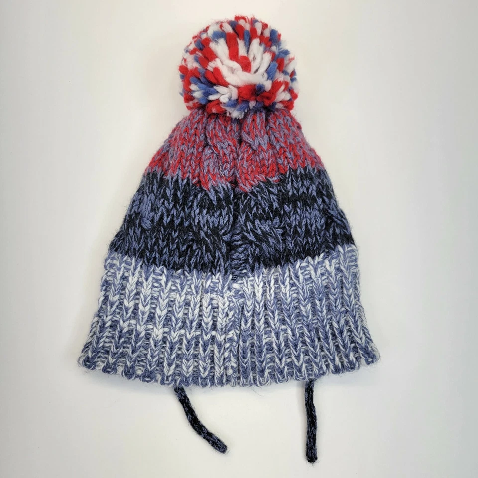 Disney Hat Beanie Cap Kids Mickey Mouse Fleece-Lined Winter Pom Pom 44/45 Baby - Image 3 of 4