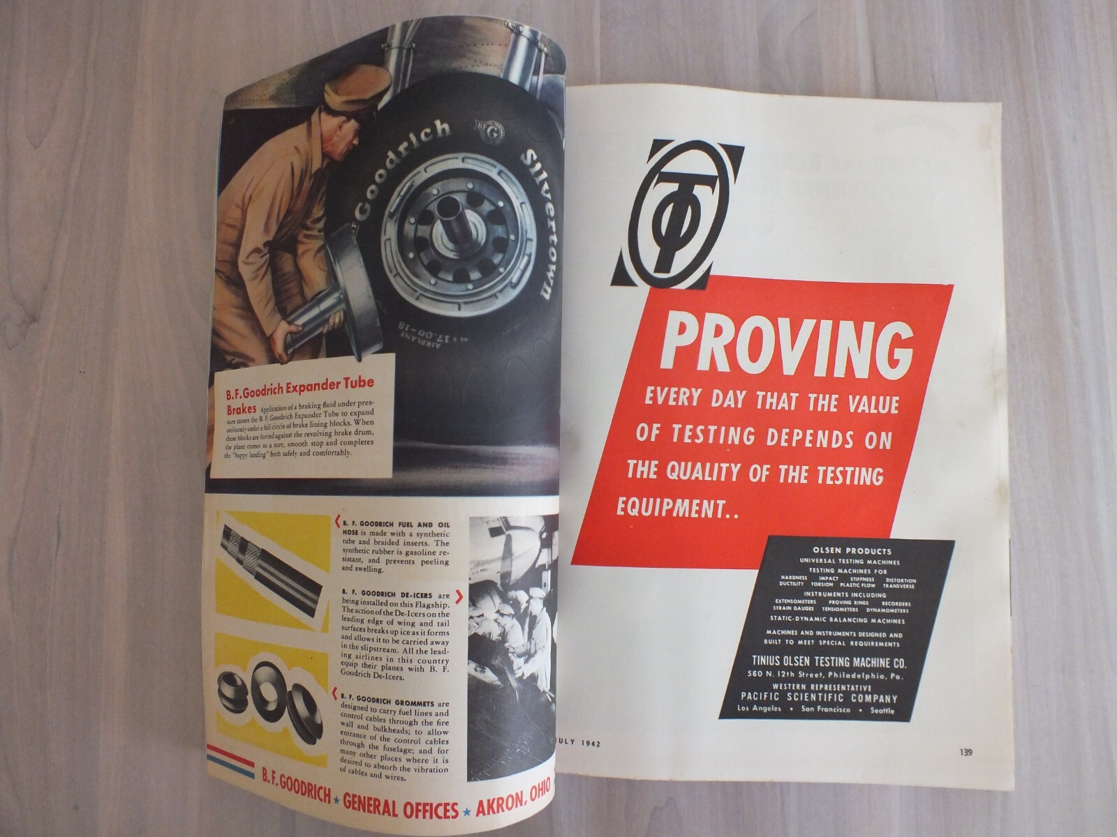 Aero Digest*July*1942*USA*WWII*Patriotic Conspiracy*American Flag*Sikorsky*Piper