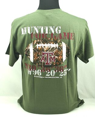 S Texas A&M Aggies SEEK & DESTROY NCAA Green T-Shirt Small