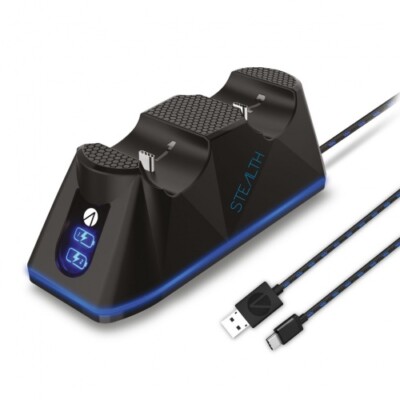 Twin Charging Dock inklusive Kabel (schwarz) (Playstation 5) (Neuwertig)