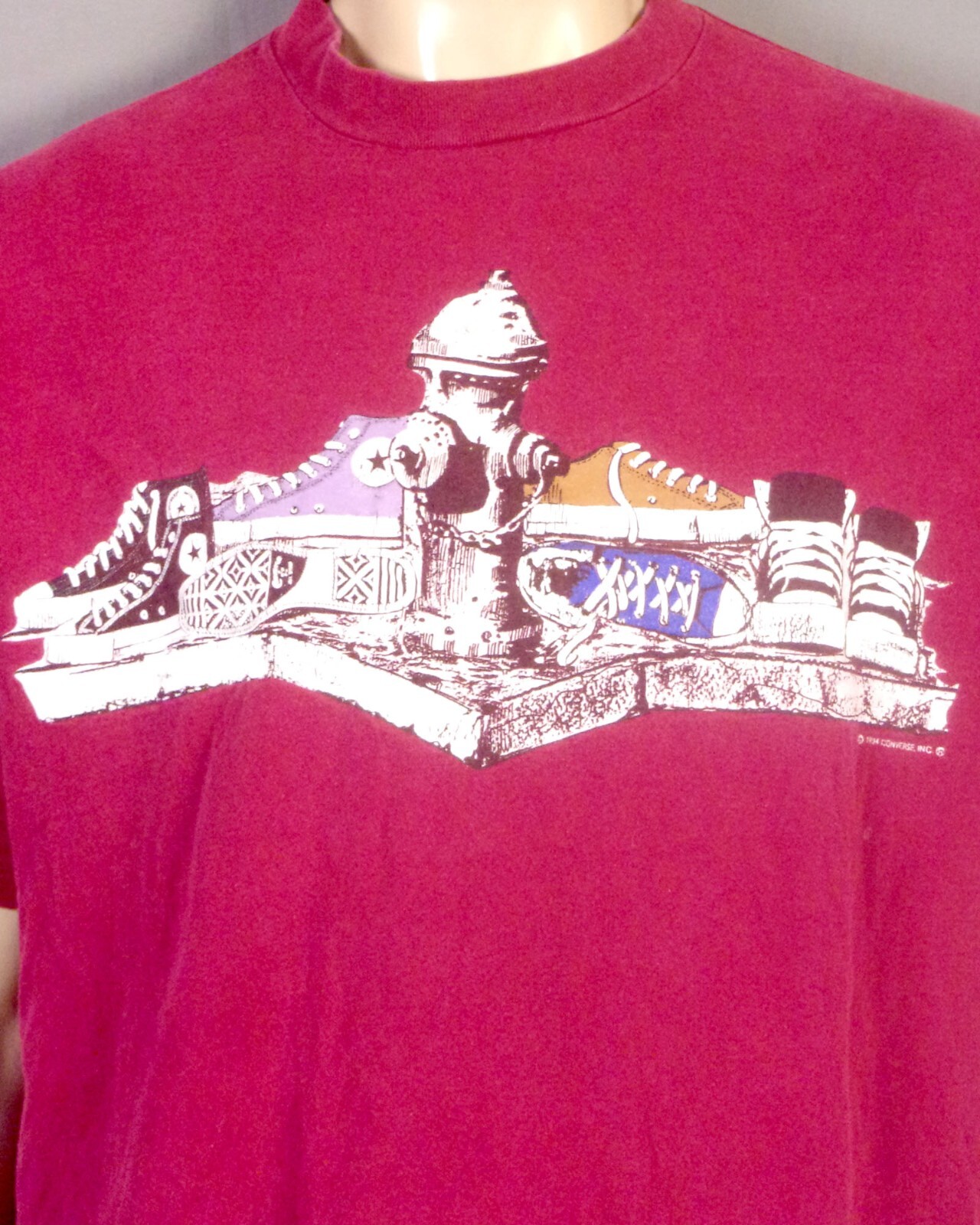 vintage 90s RARE Converse Single Stitch Chuck Tay… - image 2