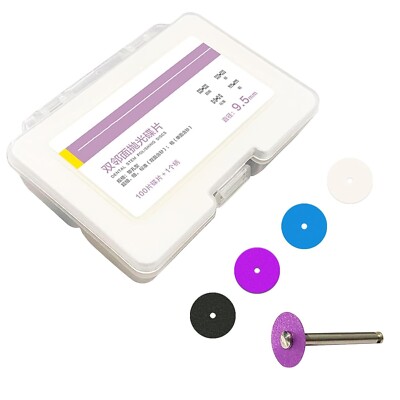 Dental Composite Finishing Polishing Discs Single/Double Sided Sand Disc+Mandrel