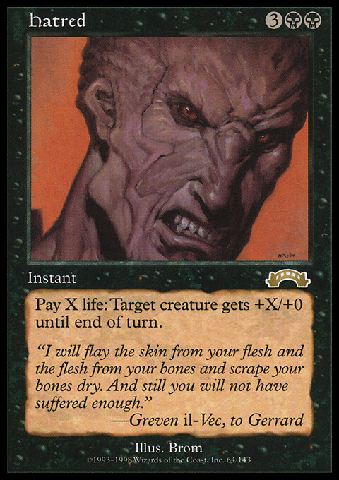 MTG Magic the Gathering Hatred (64/143) Exodus LP