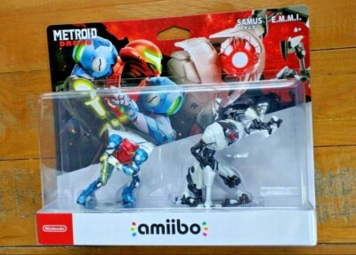 New   SAMUS ARAN & EMMI AMIIBO   Nintendo Switch Metroid Dread Toy Figure   USA