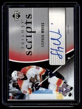 2006-07 Upper Deck Trilogy Scripts Autograph Stephen Weiss Auto Florida Panthers