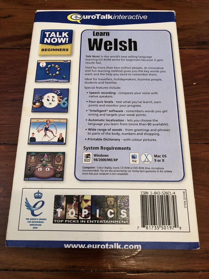 Learn WELSH: EuroTalk Interactive CD-ROM Talk Now Beginners PC/Mac - Image 2 of 4
