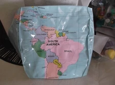 Inflatable World Globe Earth Teaching Geography Map Beach Ball Kids