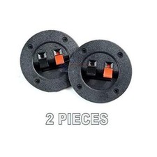 2 PACK SPEAKER ROUND BOX SPEAKER TERMINAL CUP SPRING POST SUBWOOFER SPEAKER BOX