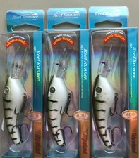 3 Reef Runner Ripshad 400 Series Fishing Lure Crankbait Glow Perch S2