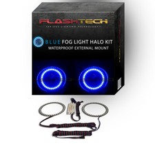 Blue Waterproof Led Fog Light Halo Kit For 05-10 Jeep Grand Cherokee Fog Lights Blue Waterproof Led Fog Light Halo Kit For 05-10 Jeep Grand Cherokee Fog Lights
