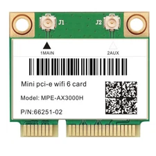 Mini PCIe WiFi 6 AX3000 Network Card 802.11ax Dual Band PCIe wifi Bluetooth Card