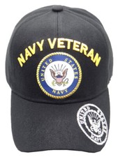 U.S. Navy, Emblem, Emblem shadow on bill, black hat