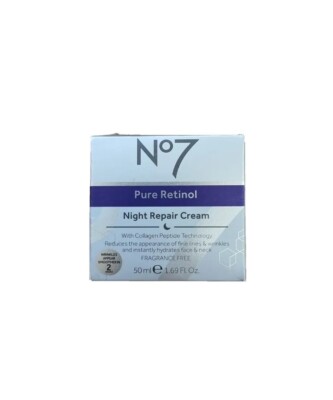 No7 Pure Retinol Night Repair Cream 50ml (Brand New, Boxed) | eBay UK