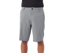 O'NEILL Men's Light Gray Hybrid Elastic Waistband Shorts NEW 29x10 29