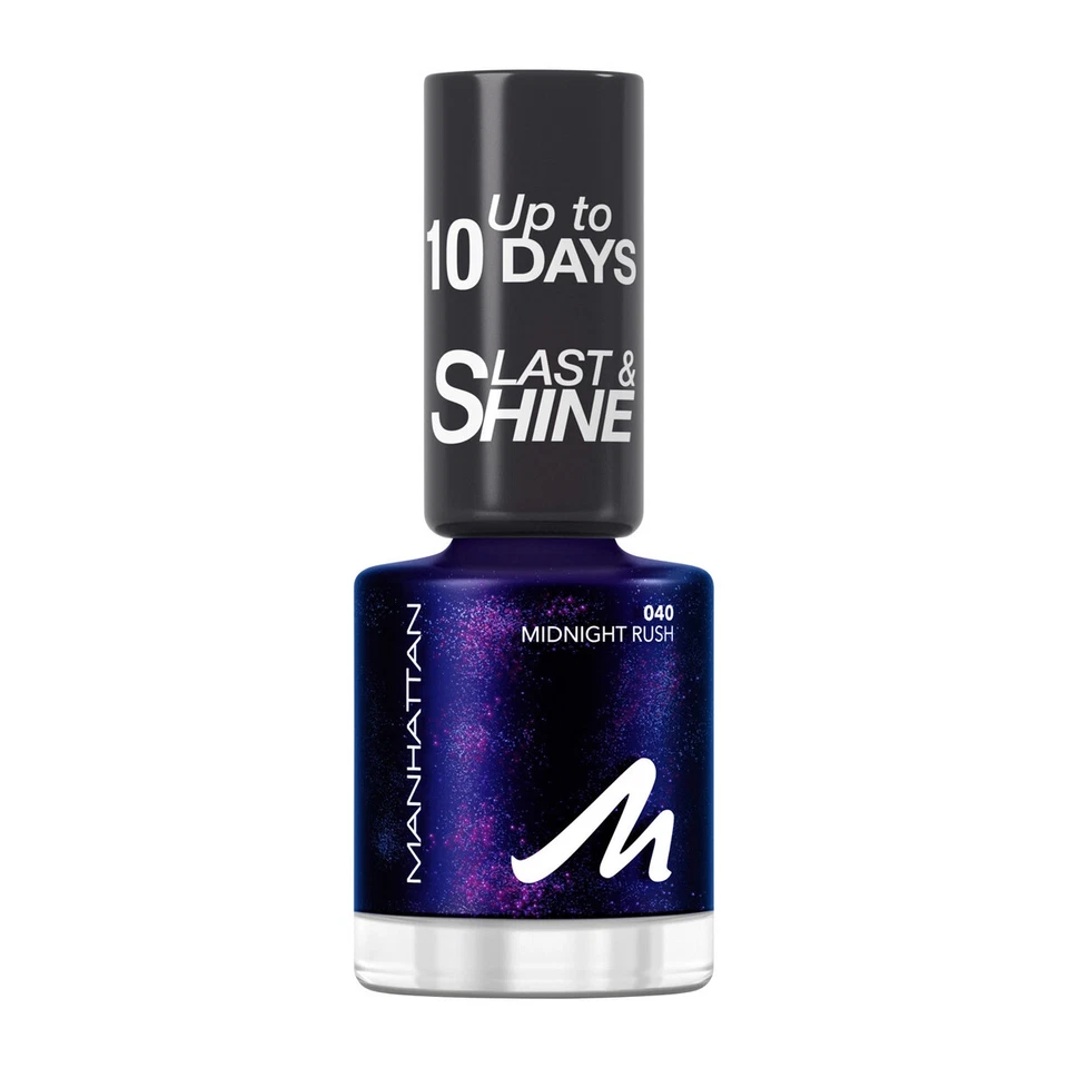 MAKE-UP Manhattan Last & Shine Nail Polish Fb.040 Midnight Rush 8ml