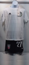Adidas Boy 's Soccer Jersey Size M 11-12 Y. White. 9