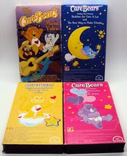 CARE BEARS 4 VHS Video Tapes Music Video SHARE BEAR Bedtime PLAYFUL HEART MONKEY