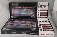 2x iBuyPower Ares M1 - RGB Led lights - Gaming Keyboard With Spill Resistant