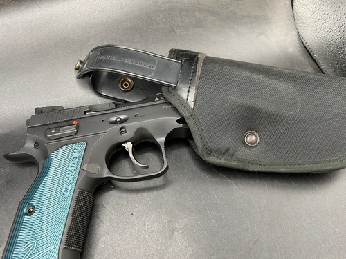 Gould CZ Shadow 2 Canvas Holster Right Hand, Mil Surplus, Thumb Break - 第 9/9 張圖片
