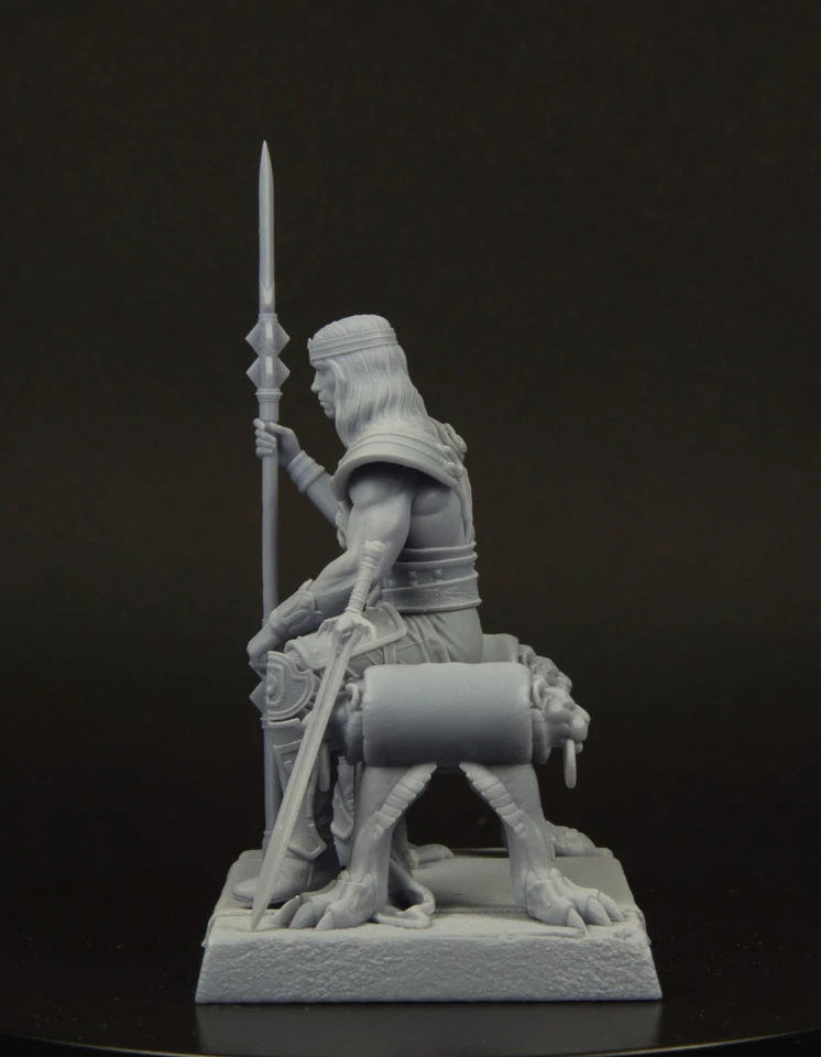 Figura de Resina. Barbaro. La leyenda de Conan. FanArt. 1/20. 90mm. Impreso 3D. - Imagen 3 de 4