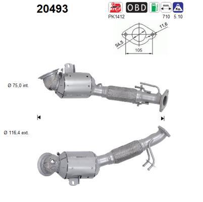 AS Katalysator FüR Ford Focus IV Turnier HP 1.0 Ecoboost Mhev HN HM-image