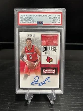 2016 Contenders Draft Picks Ticket RC Damion Lee Auto PSA 10 Auto 9 