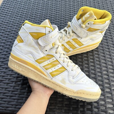 Yellow Adidas Sneaker 84 Adidas Forum 84 High Worn Yellow Men's
