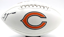 Tremaine Edmunds Signed Chicago Bears Logo Football w/JSA COA CF85586