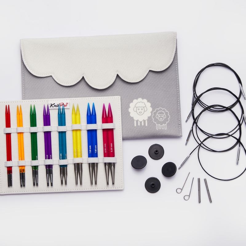 Knitpro Unisex Multicolor Trendz: Knitting Pins: Circular: Interchangeable: Deluxe Set - Image 2