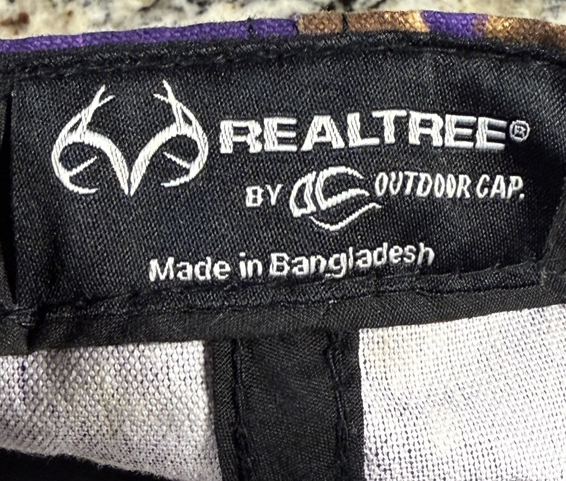 Realtree Camo Hat Cap Adjustable Strapback Purple Xtra Colors