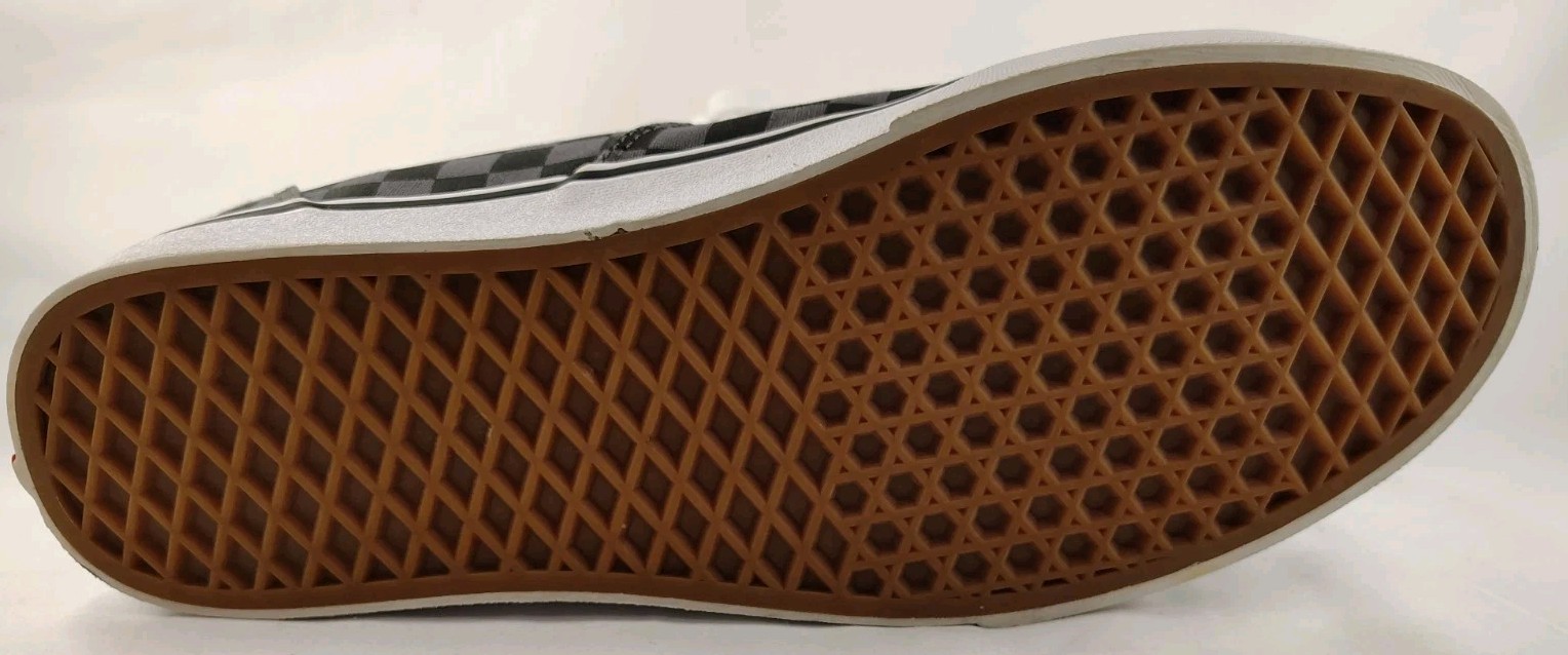 Vans Black Gray Checkerboard Shoes Mens Lace Up Canvas Casual Low Top 12 thumbnail 8