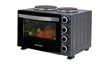 Cookworks Mini Oven with Hob 2500W Grill & Rotisserie function 28L 60min timer