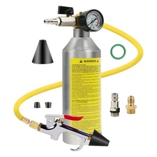 AC Flush Kit, Auto Air Conditioner System Flush Kit R134A R12 R22 R404 R410A ...