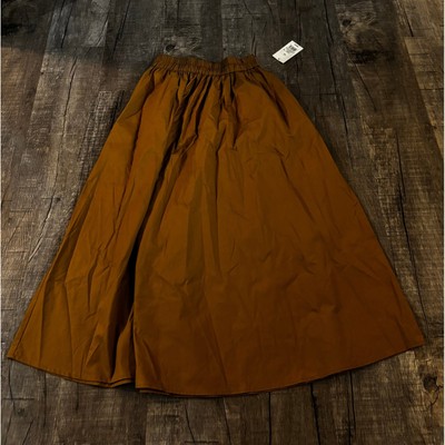 A New Day Women's Brown Maxi Skirt Elastic Waist XS