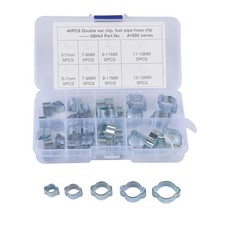 Doppelohrklemmen O-Clips Mikalor Wasser-Kraftstoff-Luftschlauch-Sortimentbox X40