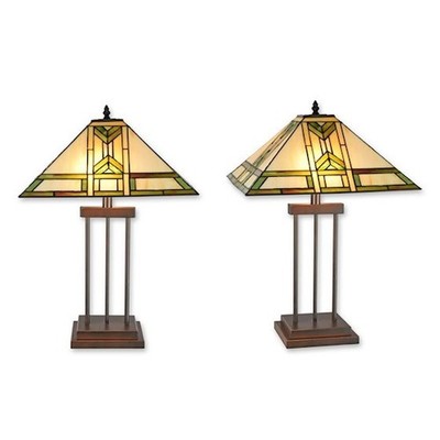 9932910-x bunte Bleiglas Tischlampe Vintage Tiffan.Stil Art deco 59x40x40cm 3kg