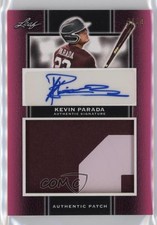 2019 Leaf Perfect Game National Showcase Pink 4/10 Kevin Parada Patch Auto s5q
