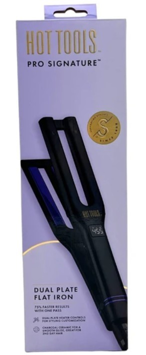 Hot Tools Pro Signature Dual Plate Charcoal Ceramic Flat Iro