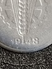 5 Pfennig DDR 1948 DOPPELPR&Auml;GUNG!