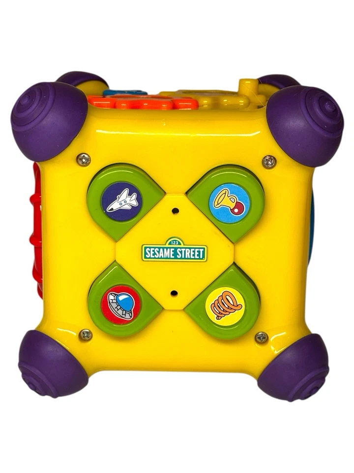Cubo de actividad musical de Plaza Sésamo 2001 vintage monstruo galleta Elmo Bert Mattel Foto 4 de 4