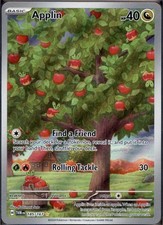 Applin 185/167 Illustration Rare Twilight Masquerade Pokemon Holo Near Mint on eBay