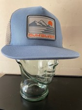 Quiksilver SnapBack Mesh Trucker Hat, Blue Mountains Sunrise