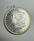 1880 P Morgan Silver Dollar US $1 90% Silver Coin Uncirculated